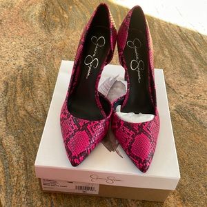 Jessica simpson neon pink heels size 10 pheona